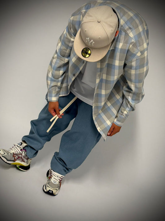 camicia a maniche lunghe a quadri