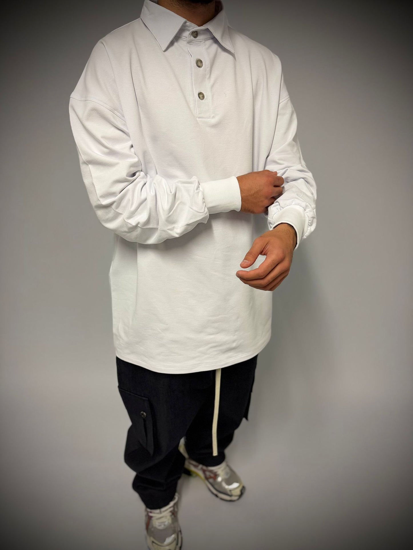 polo oversize a maniche lunghe