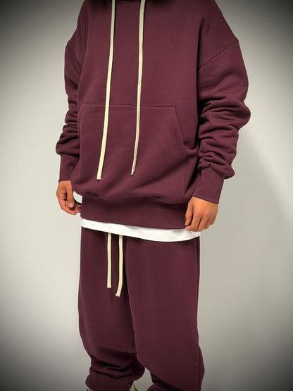 tuta bordeaux fondo ampio