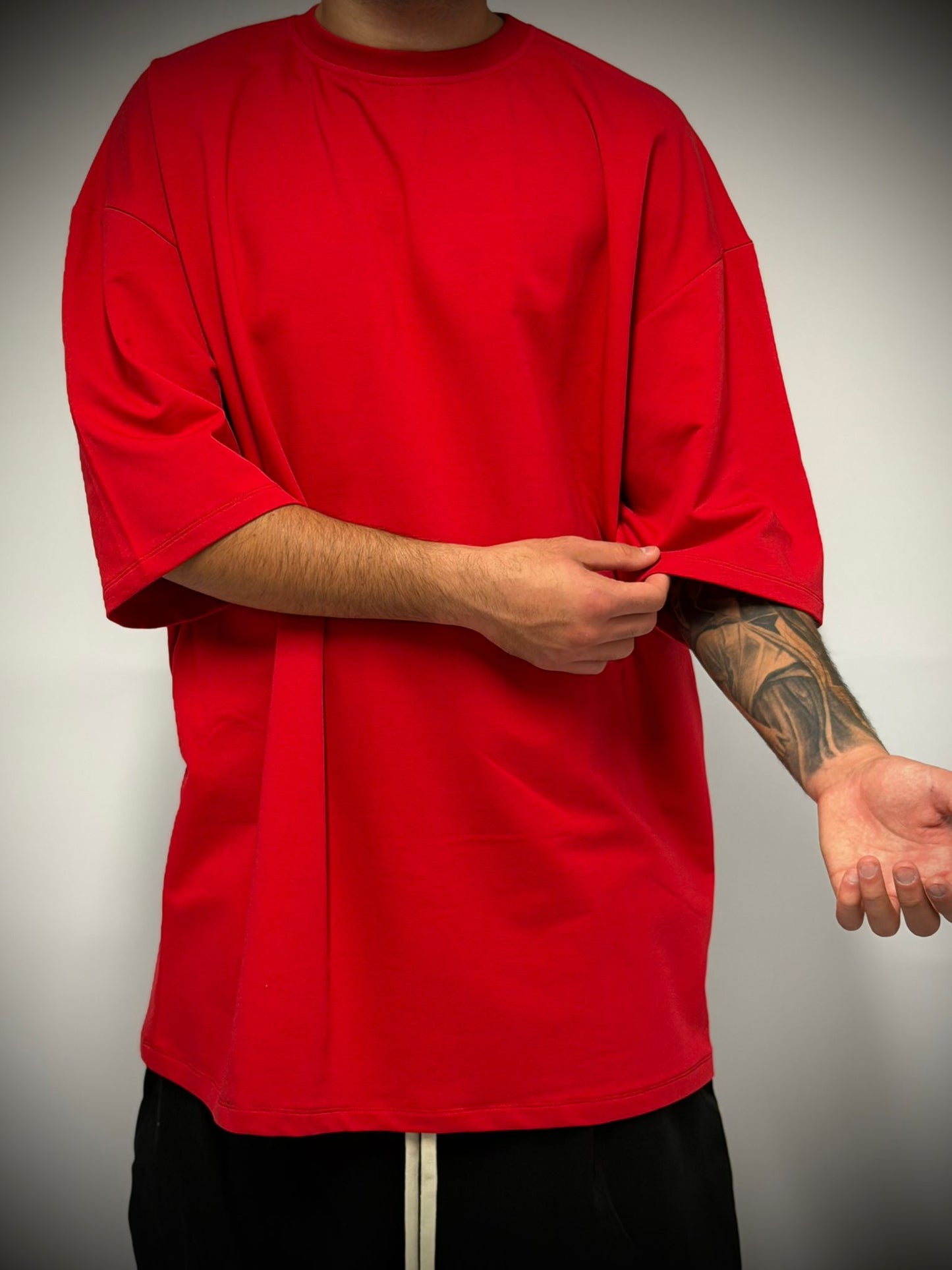 maglietta oversize rossa