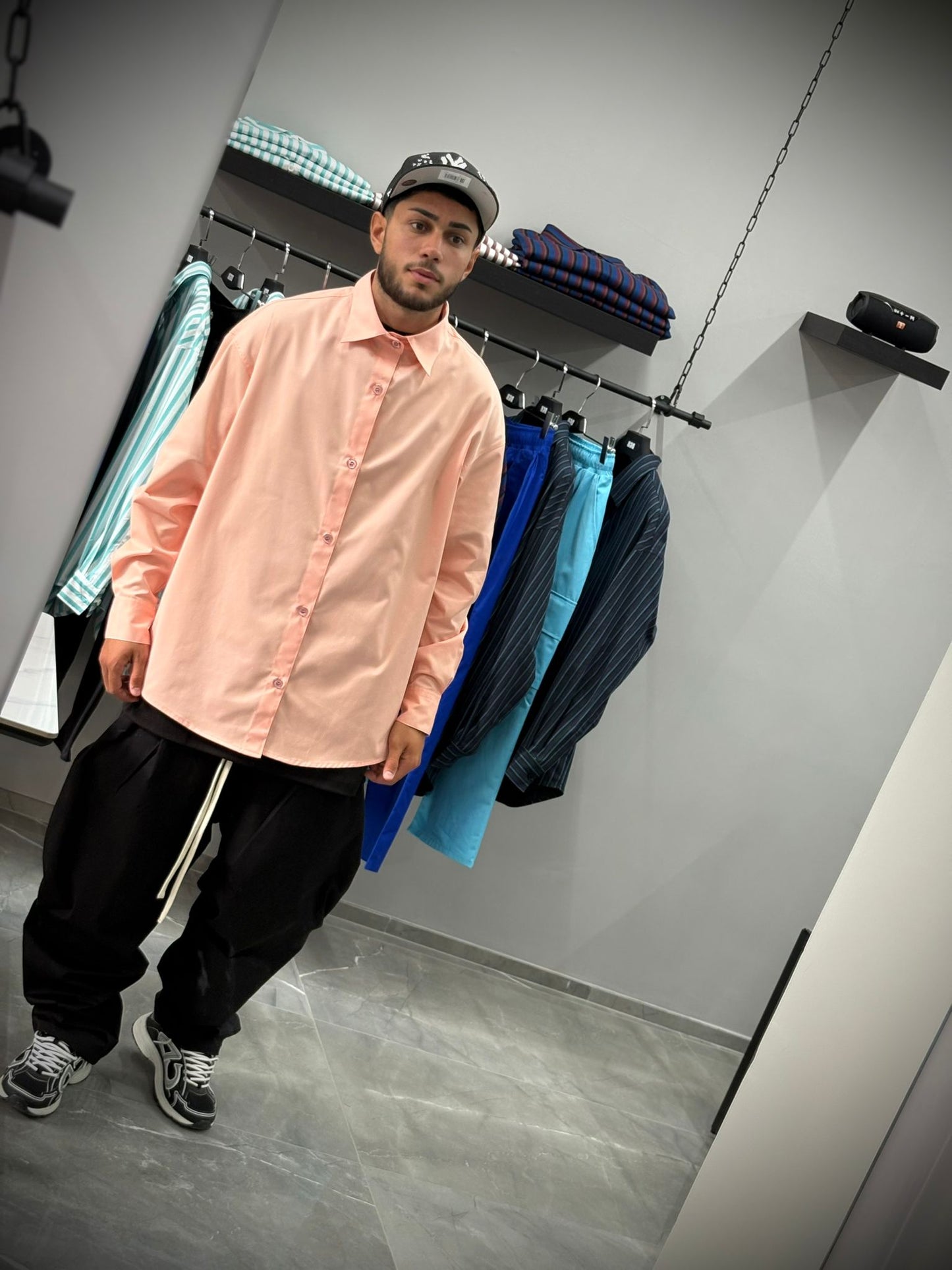 Camicia salmone · 100% Made in Italy · Sartoriale Streetwear