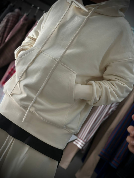 Felpa beige · 100% Made in Italy · Sartoriale Streetwear