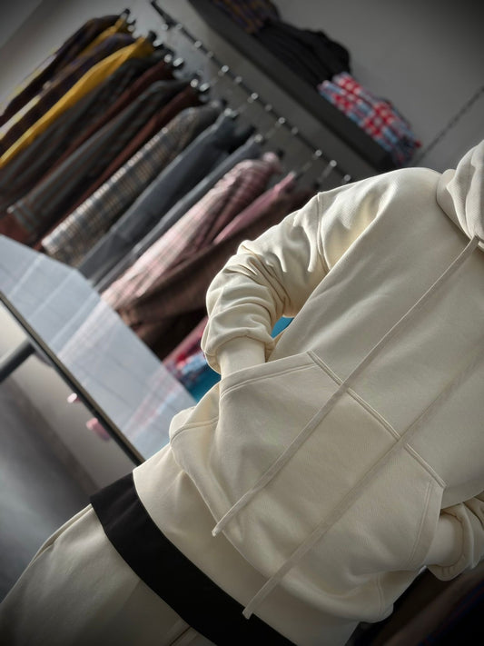 Felpa beige · 100% Made in Italy · Sartoriale Streetwear